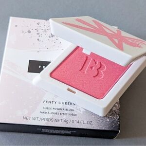 Fenty Beauty suede powder blush in pedal popping. NEW IN BOX.